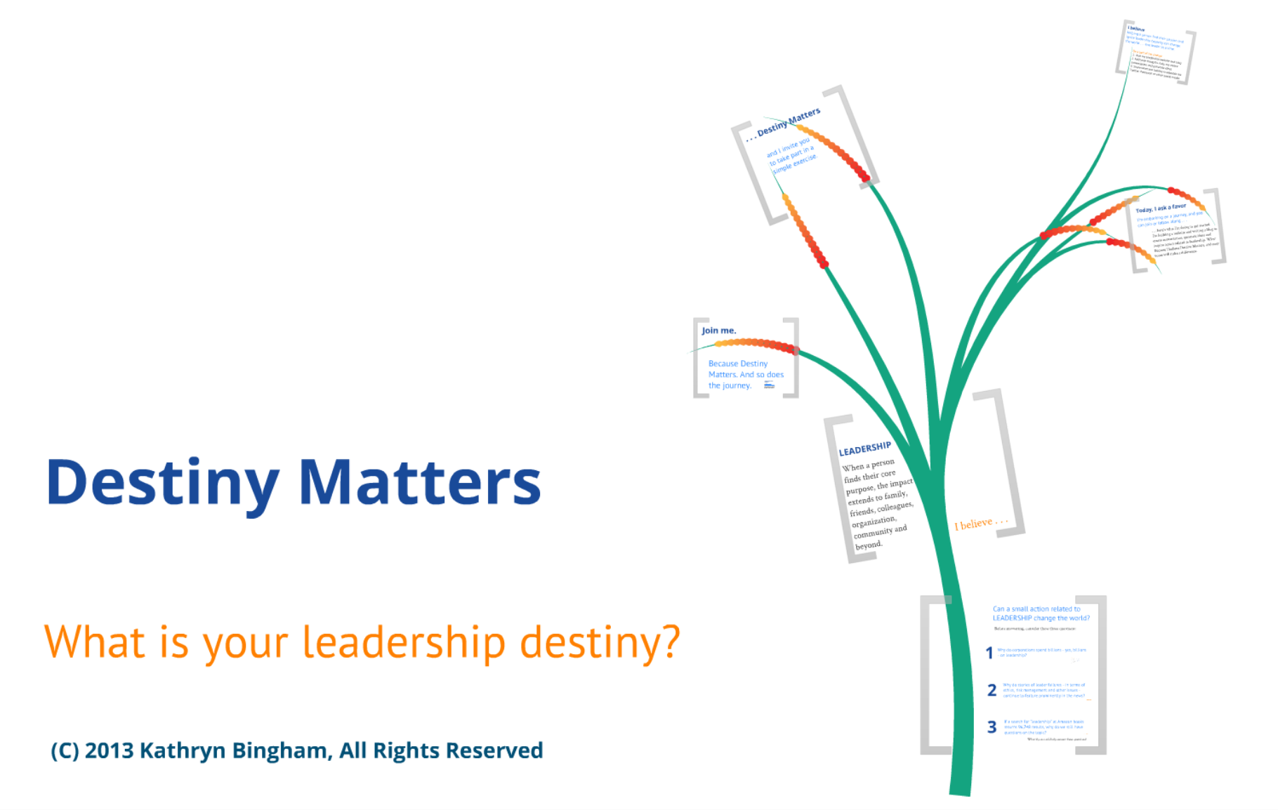 Destiny Matters What is your leadership destiny?