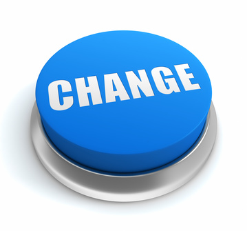 Blue Button with "CHANGE" in white