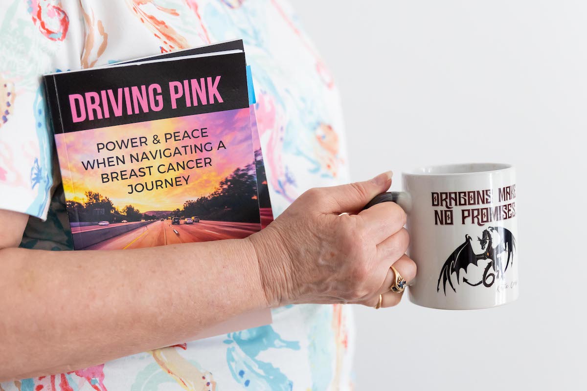 View of the book, Driving Pink
