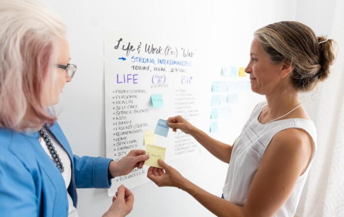 Business Woman working on inspiration and insight